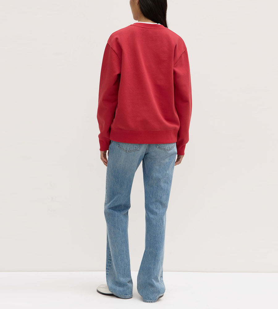 Assembly Label | Womens Weekender Fleece Crew Goji