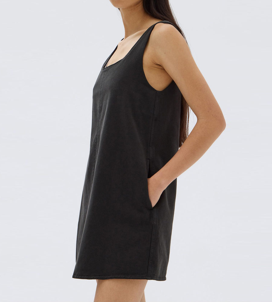 Assembly Label | Zoey Twill Mini Dress | Black