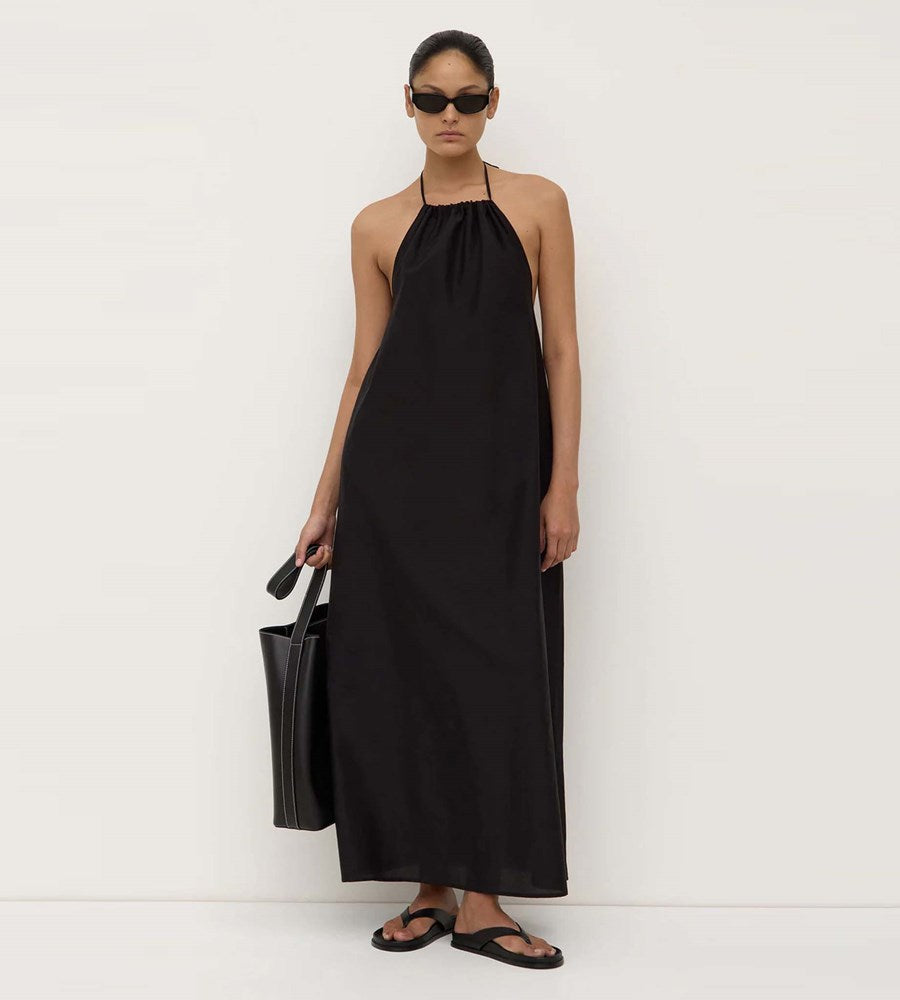 Assembly Label | Addison Halter Maxi Dress | Black