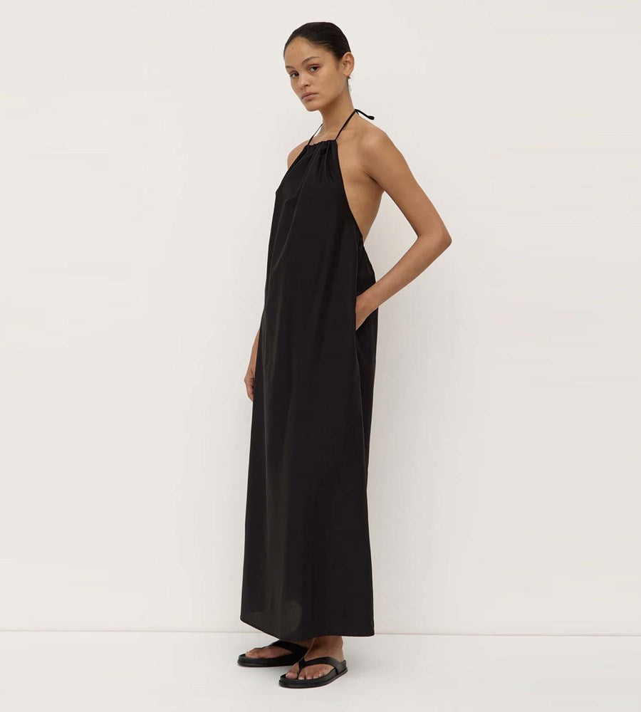 Assembly Label | Addison Halter Maxi Dress | Black