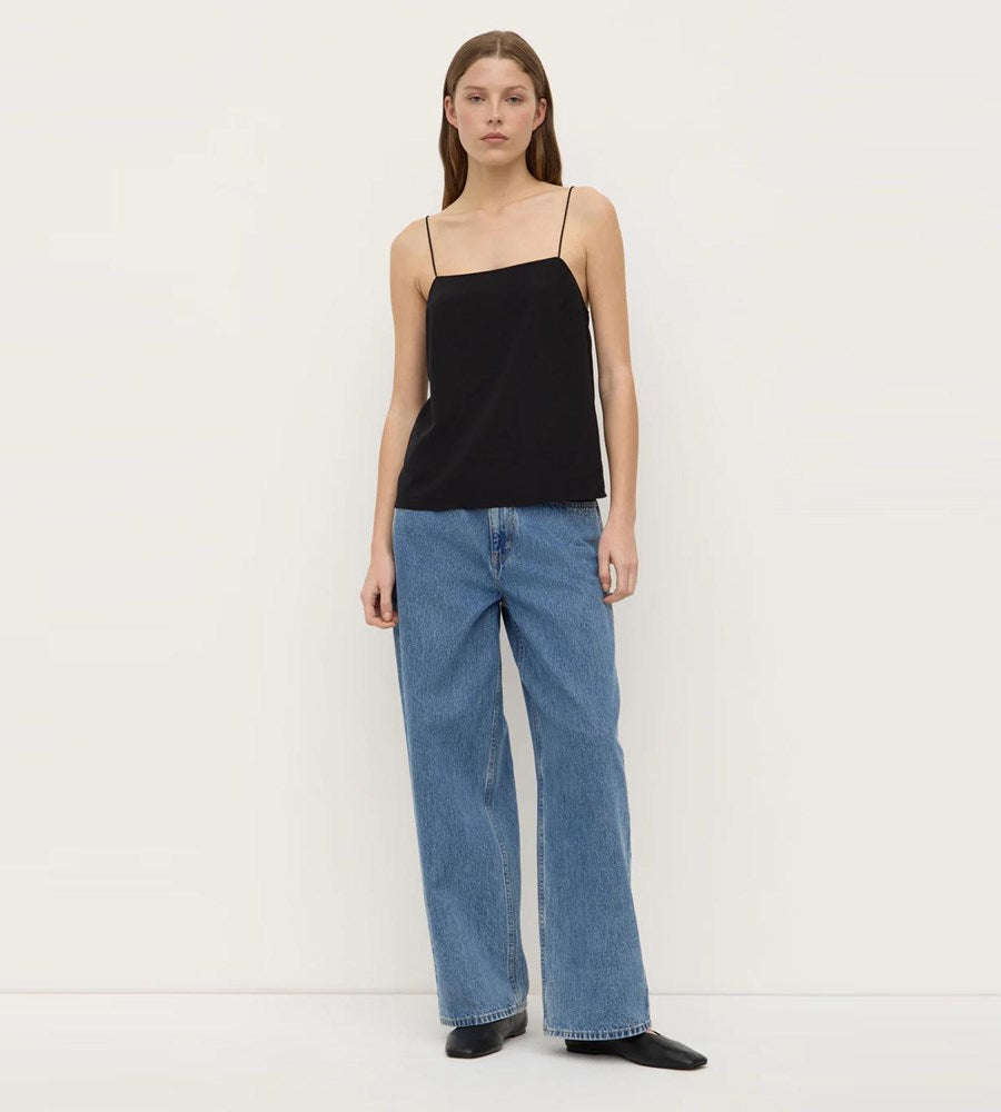 Assembly Label | Aime Silk Tank | Black