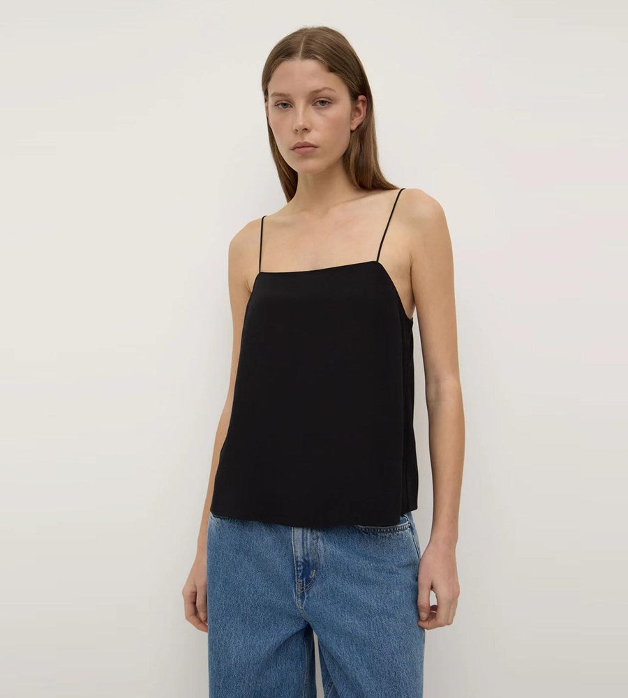 Assembly Label | Aime Silk Tank | Black