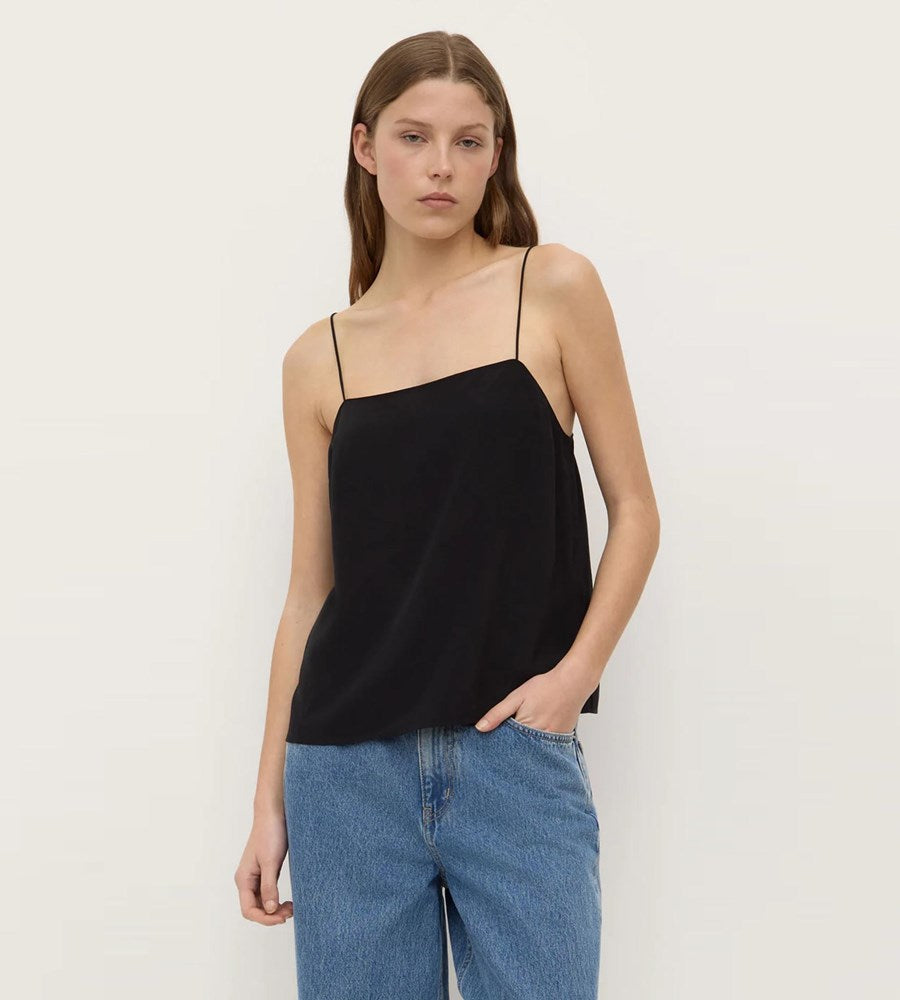 Assembly Label | Aime Silk Tank | Black