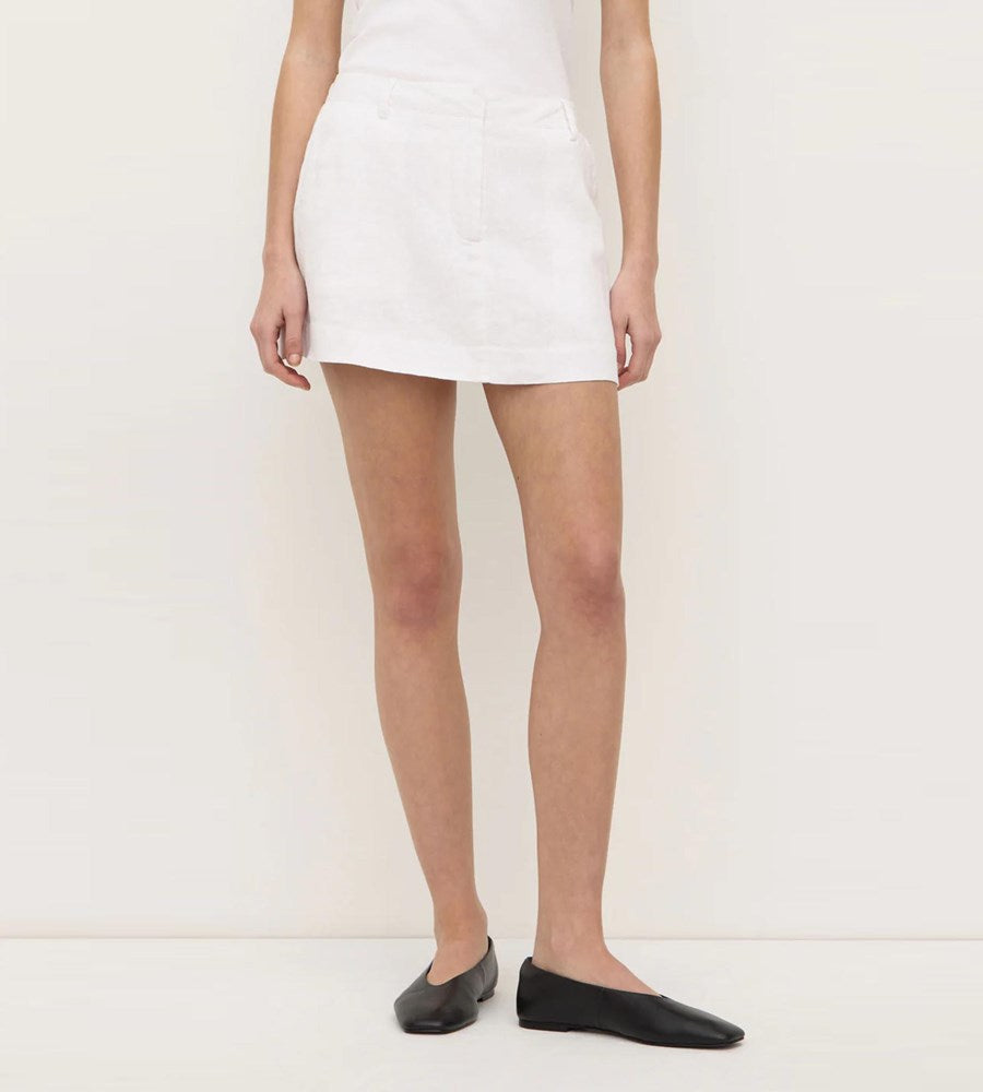 Assembly Label | Amanda Mini Skirt | White