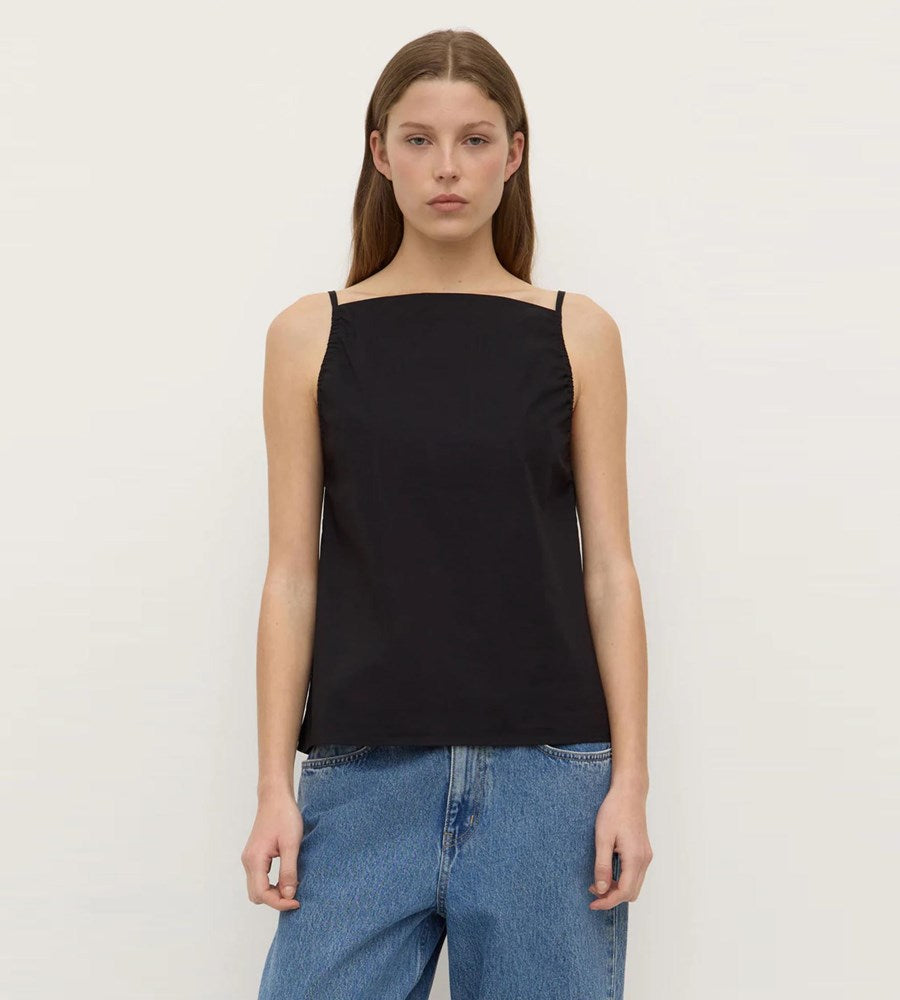 Assembly Label | Annie Poplin Tank | Black