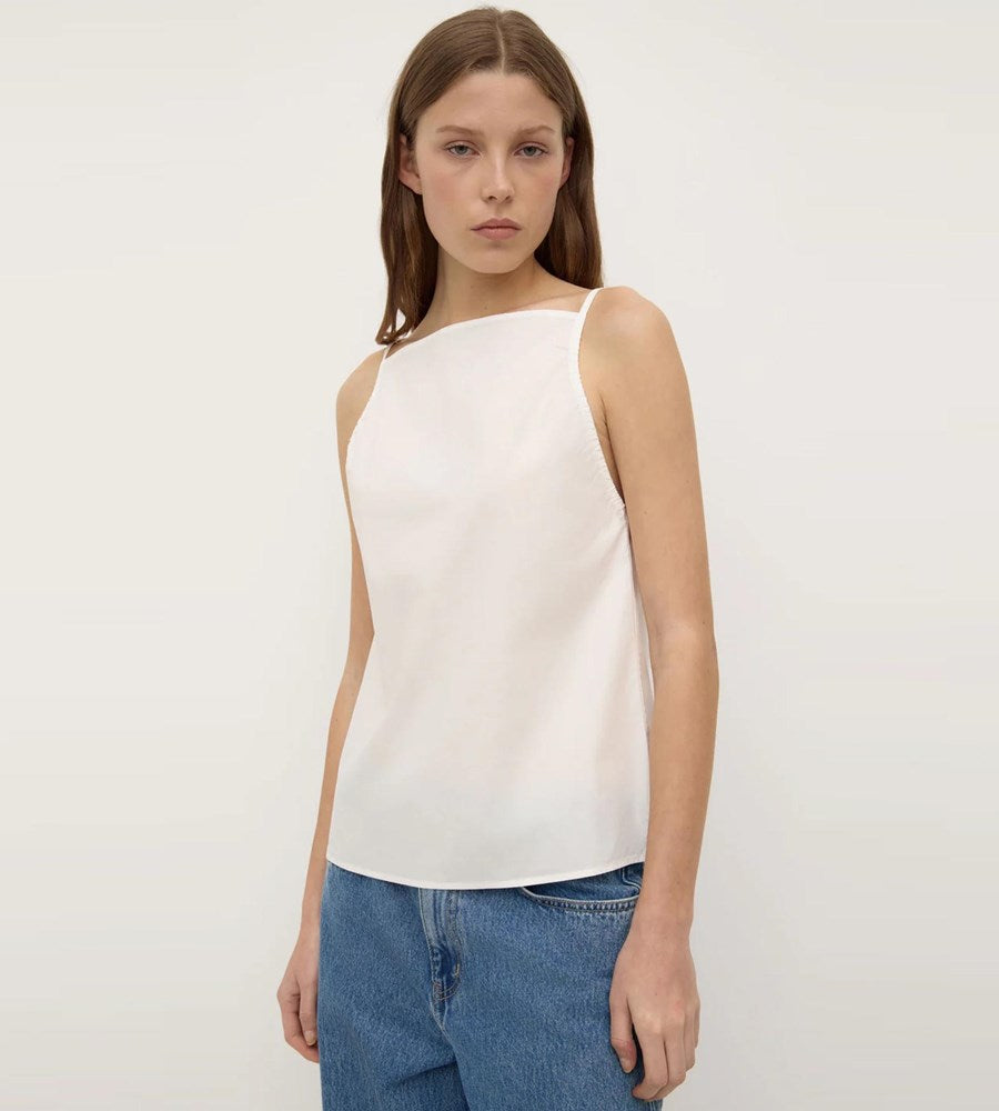 Assembly Label | Annie Poplin Tank | White