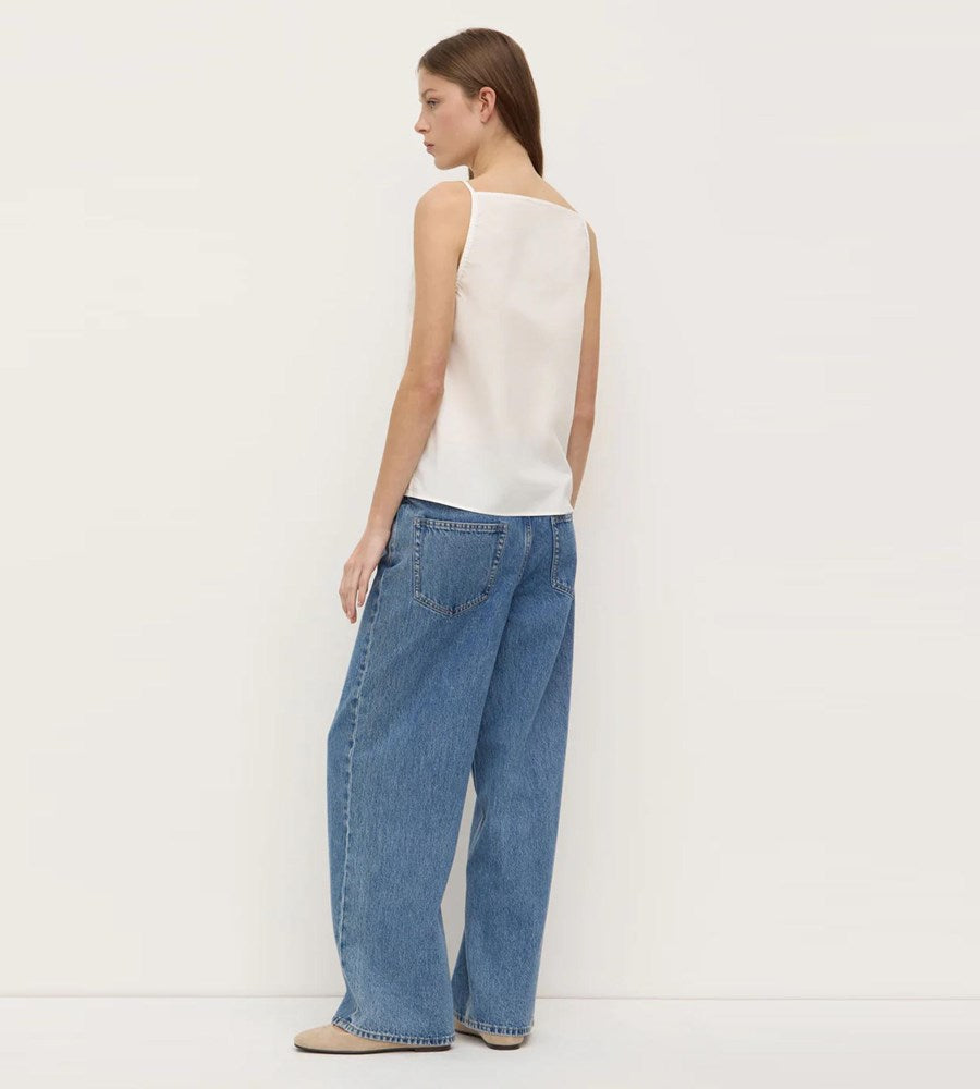 Assembly Label | Annie Poplin Tank | White