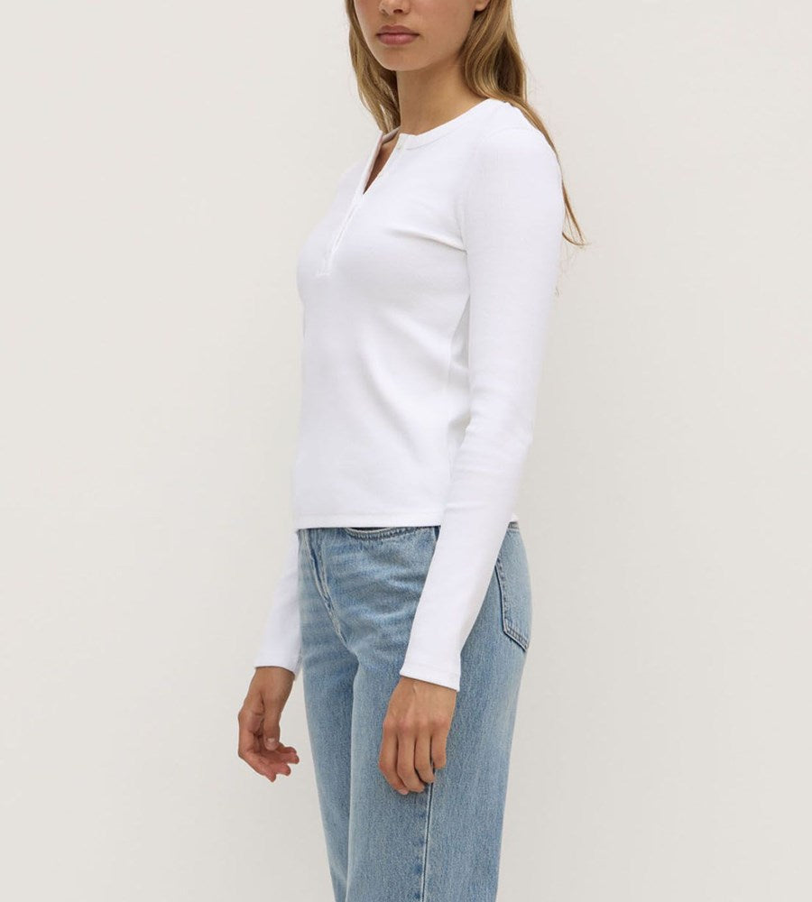 Assembly Label Anya Long Sleeve Tee White