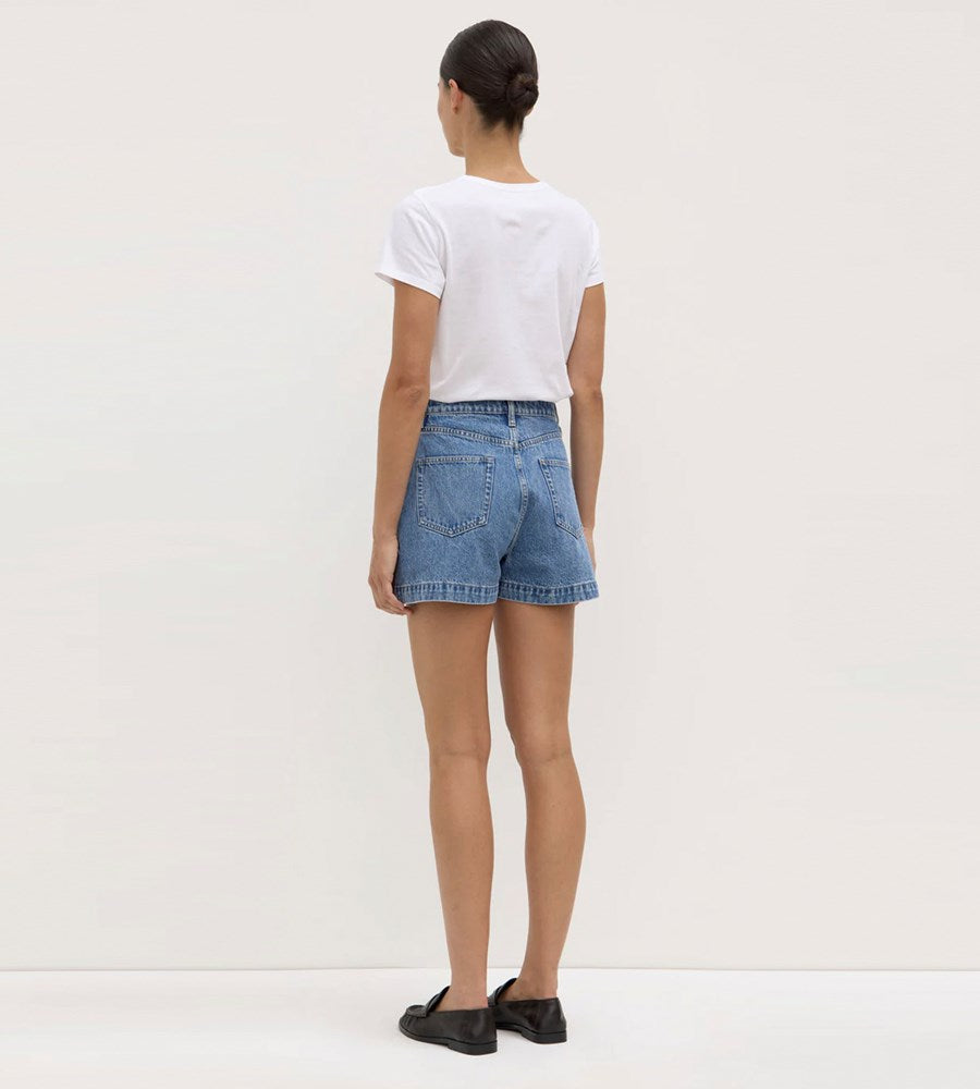 Assembly Label | Boxy Denim Short | Dark Stone