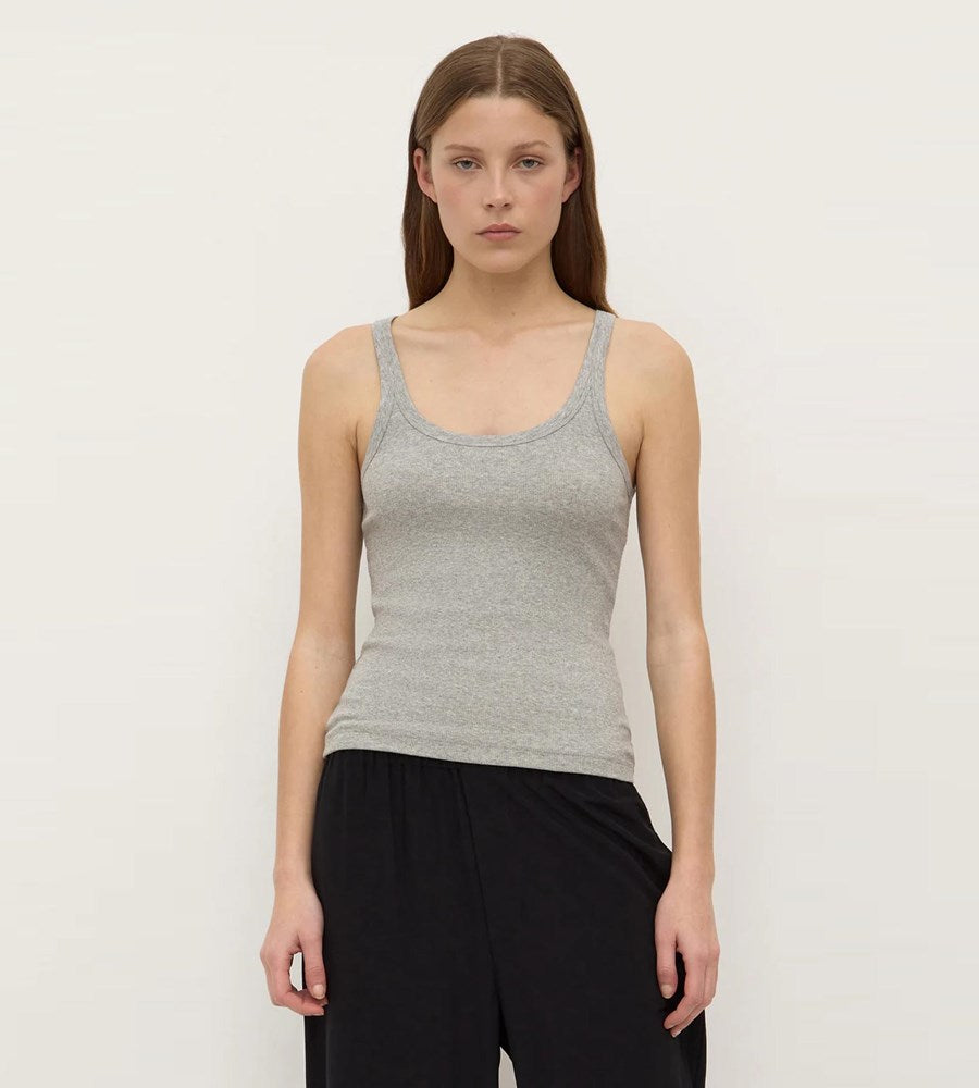Assembly Label | Charlie Rib Tank | Grey Marle