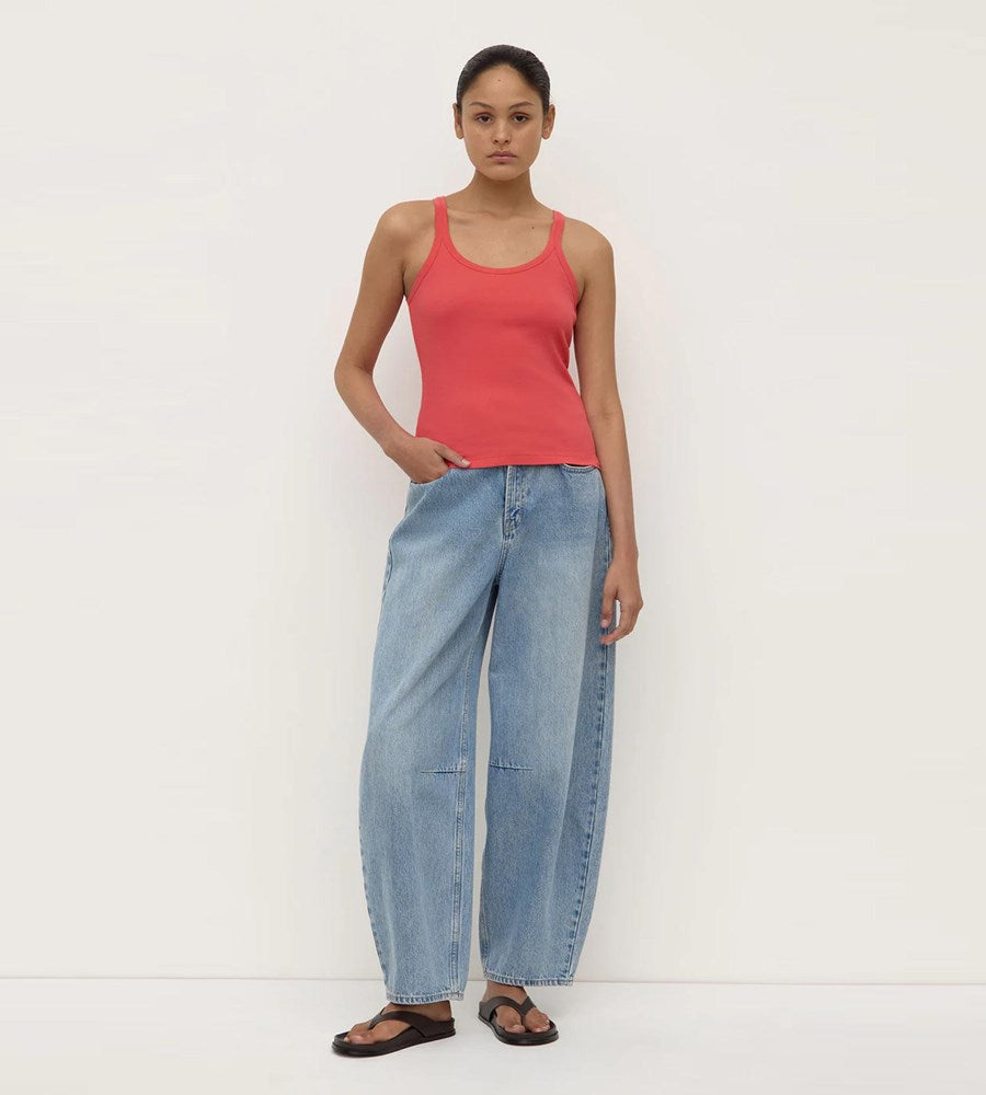 Assembly Label | Charlie Rib Tank | Washed Chilli