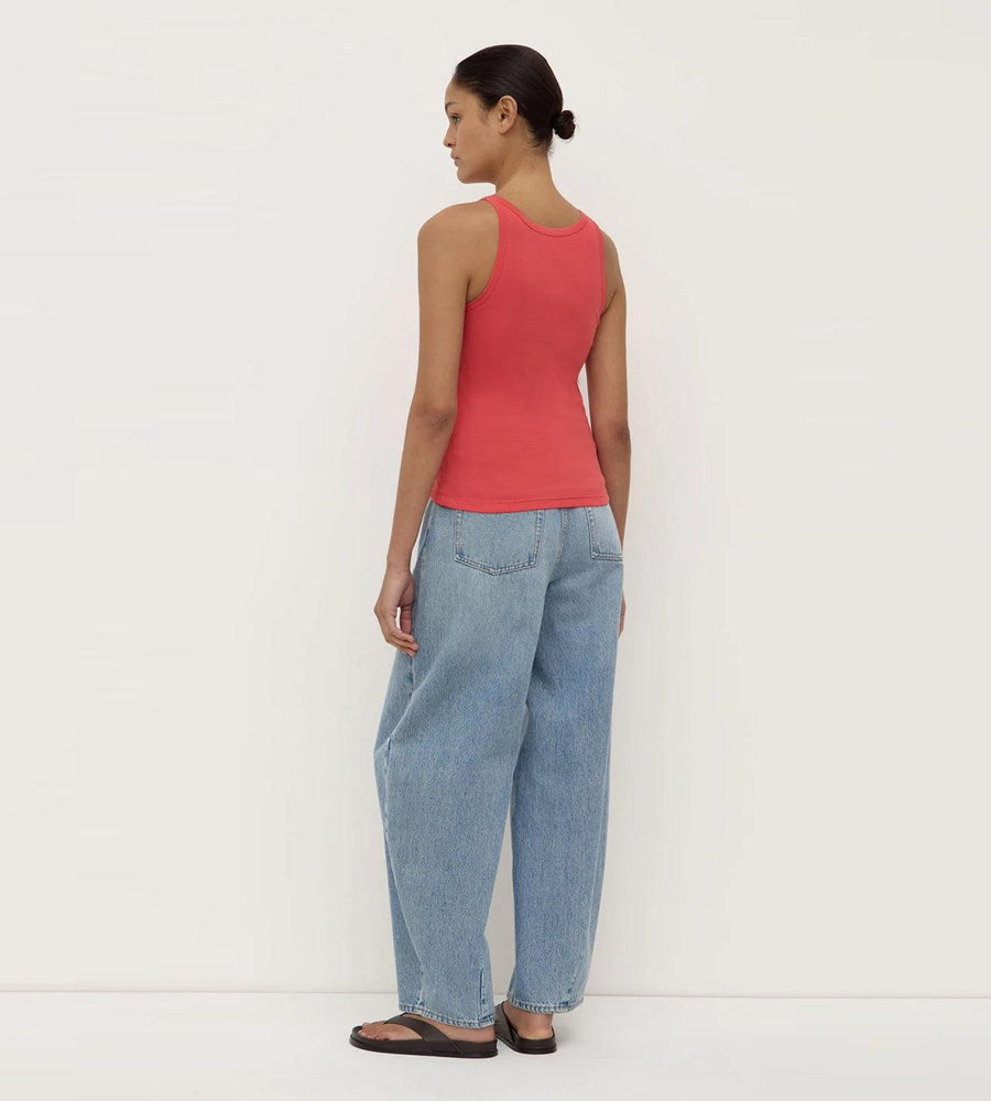 Assembly Label | Charlie Rib Tank | Washed Chilli