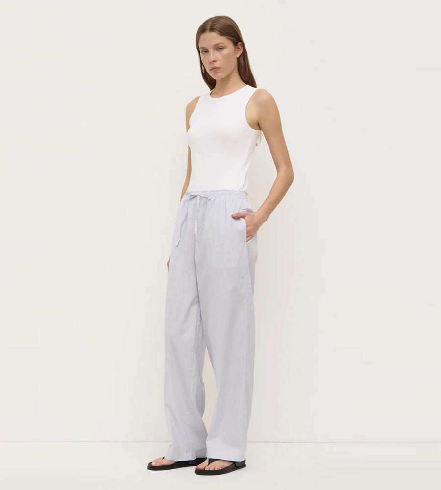 Assembly Label | Cora Stripe Pant | White/Navy Stripe
