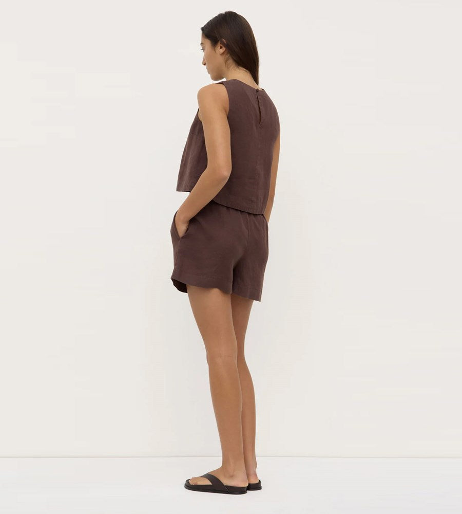 Assembly Label | Estelle Linen Top | Ganahce