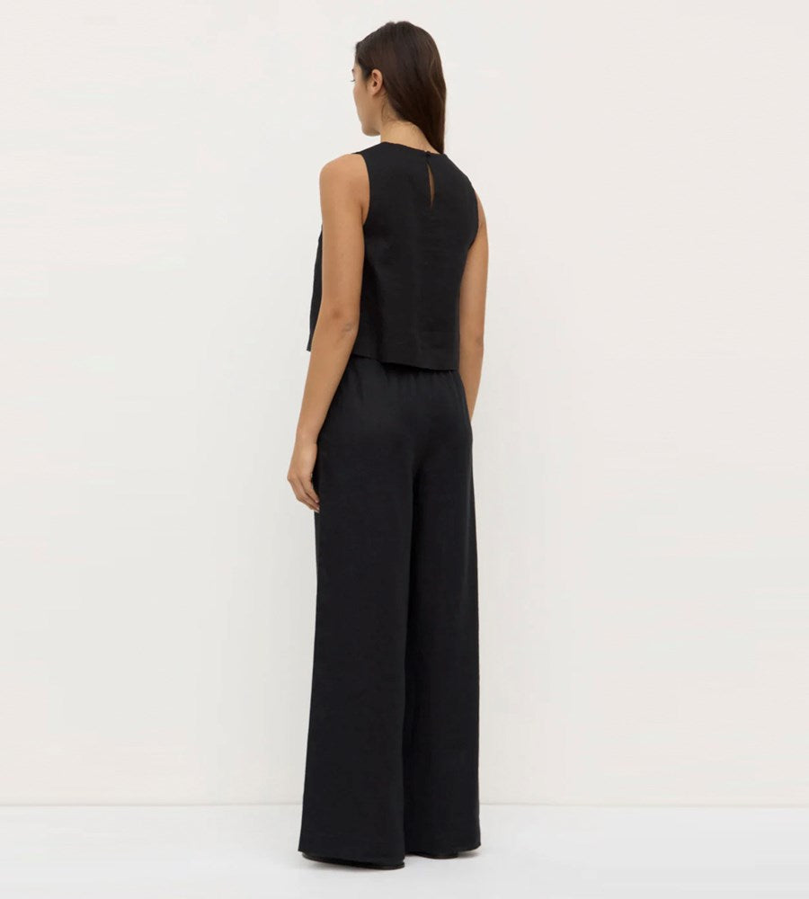 Assembly Label | Everyday Linen Pant | Black