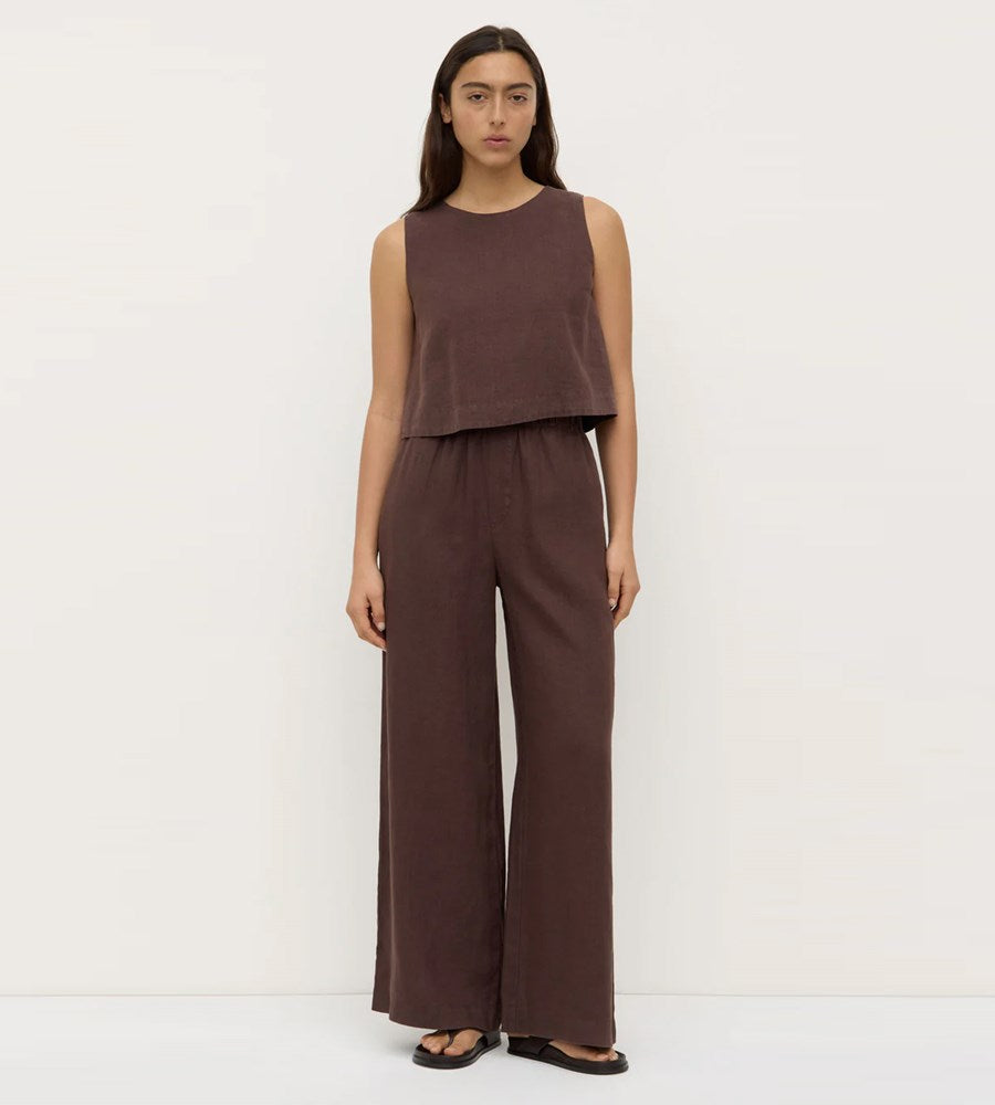 Assembly Label | Everyday Linen Pant | Ganache
