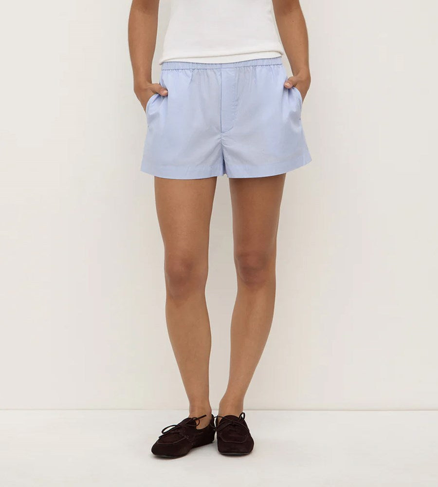 Assembly Label | Havana Stripe Poplin Short | Blue/White Stripe