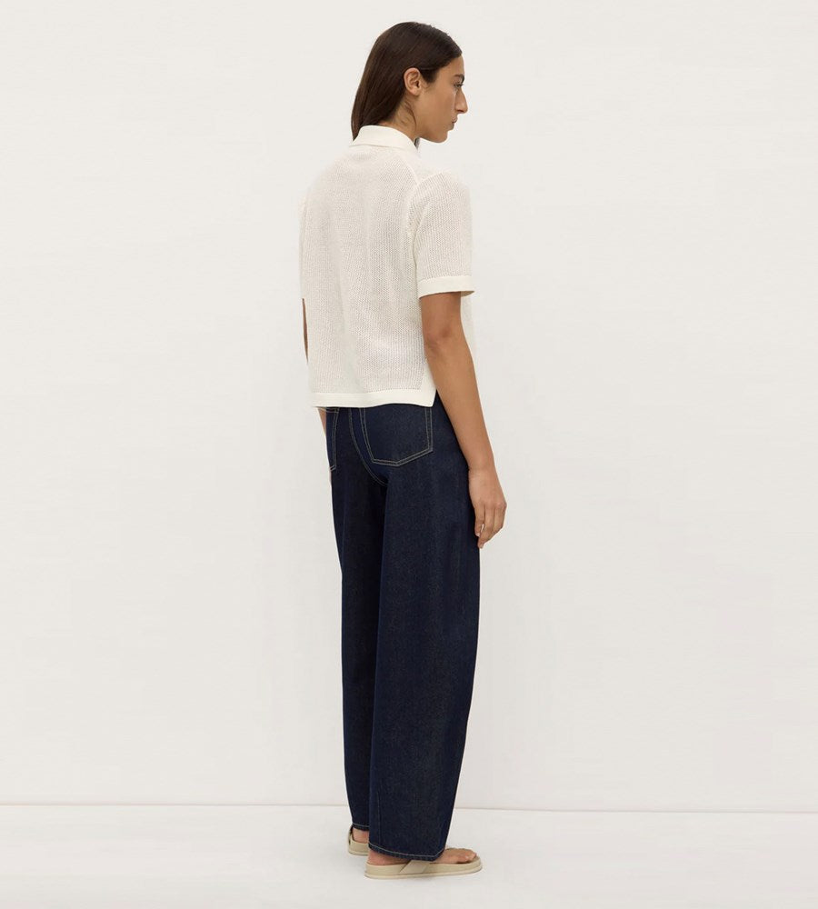 Assembly Label | Kismet Knit Short Sleeve Shirt | White