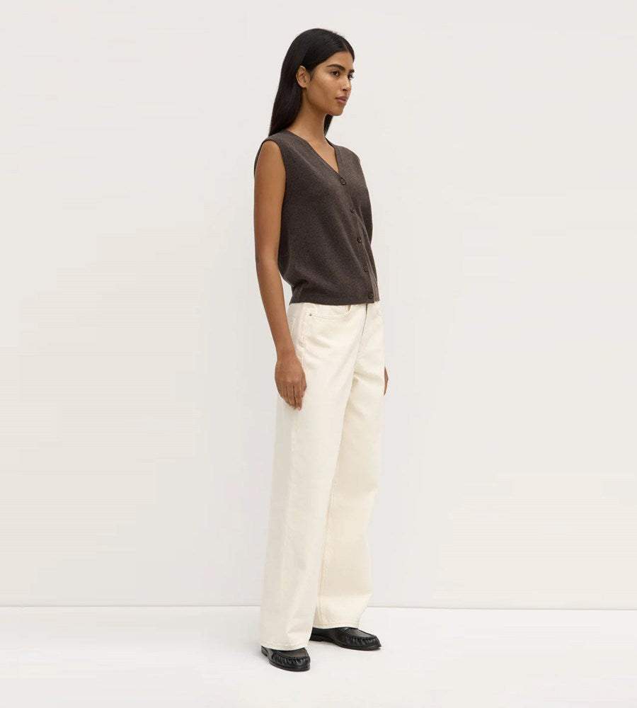 Assembly Label Lara Cashmere Knit Tank Ganache Marle
