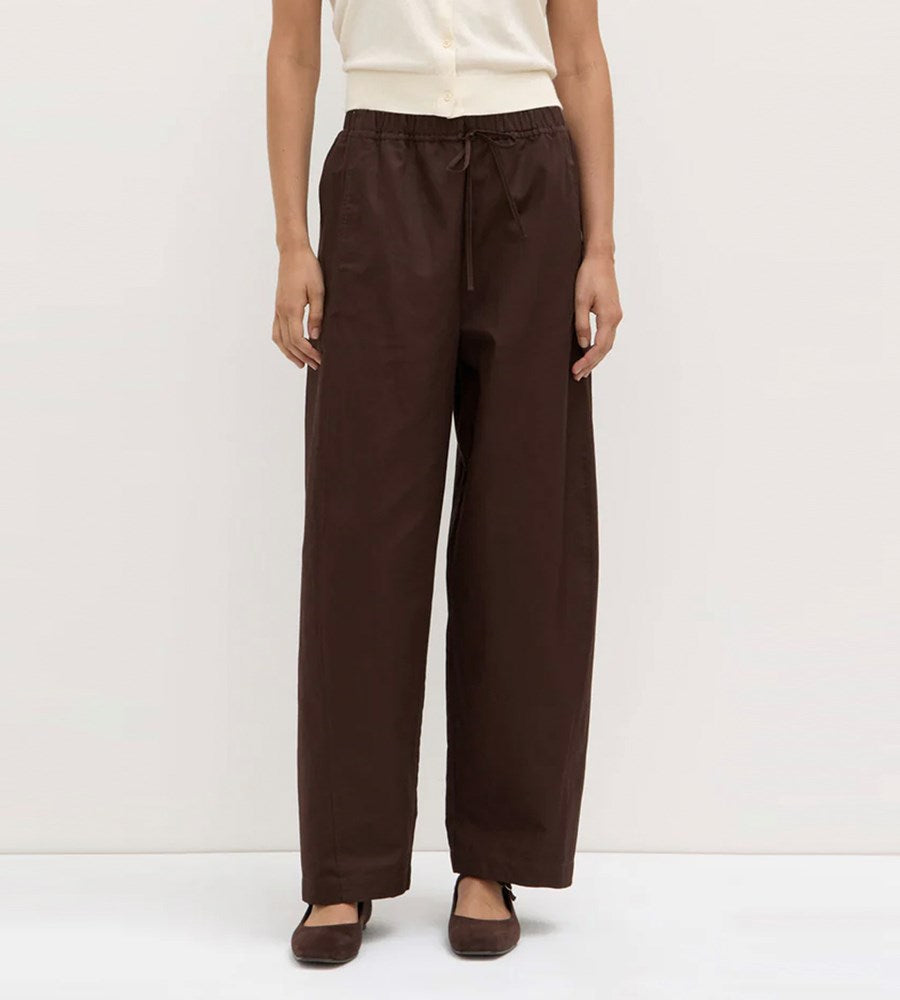 Assembly Label | Loxley Cotton Blend Pant | Ganache