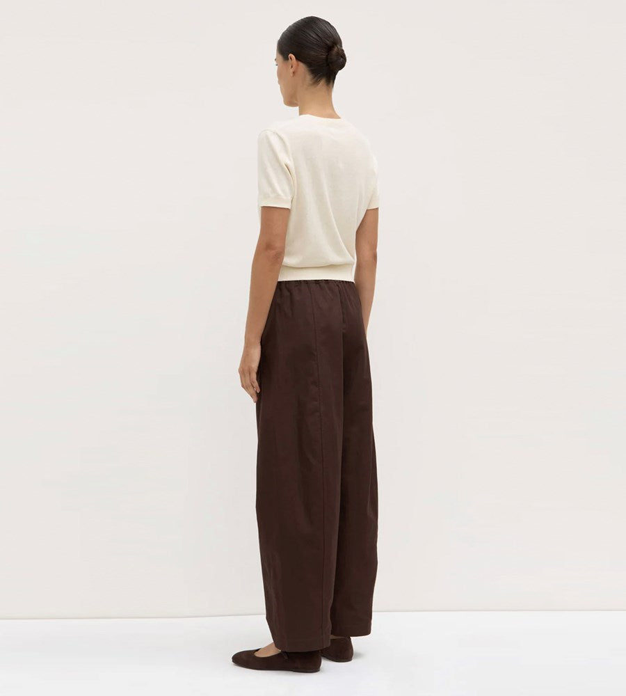 Assembly Label | Loxley Cotton Blend Pant | Ganache