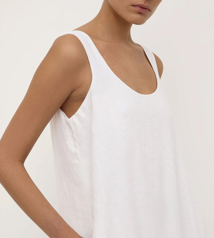 Assembly Label | Maree Linen Midi Dress | White