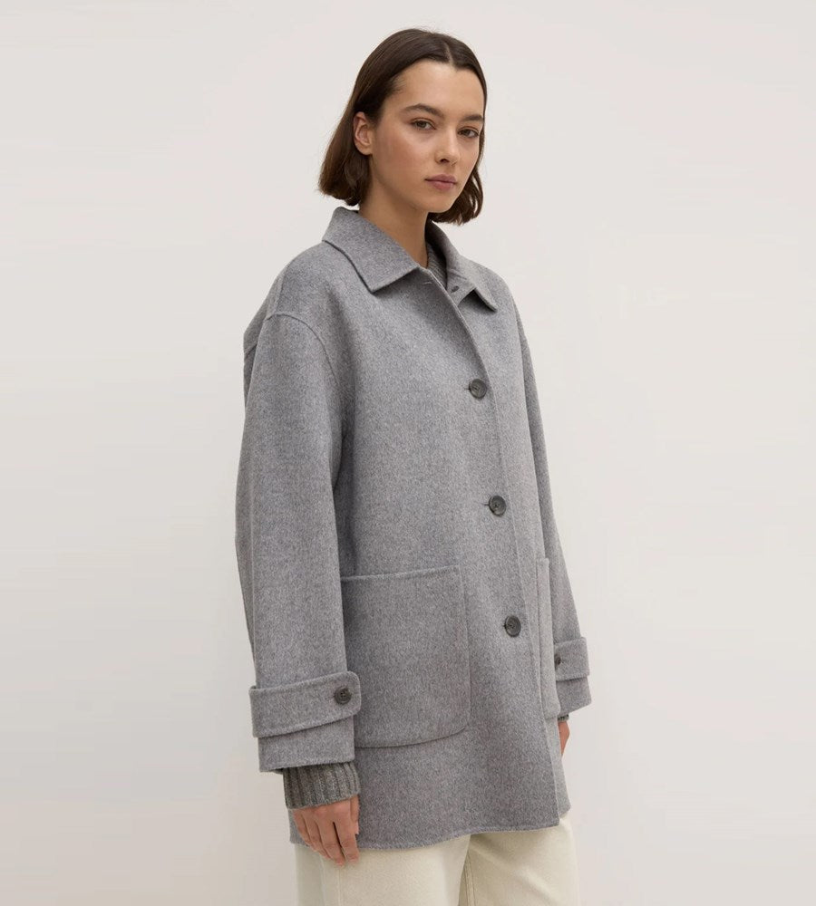 Assembly Label | Pierra Wool Coat | Grey Marle