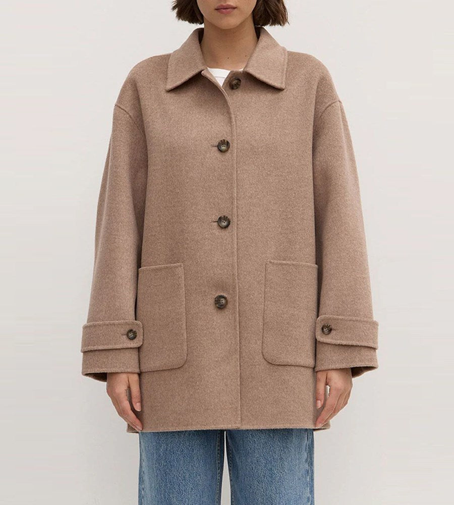Assembly Label | Pierra Wool Coat | Sable Marle