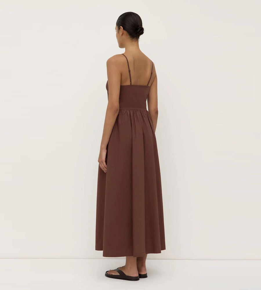 Assembly Label | Posie Midi Dress | Espresso