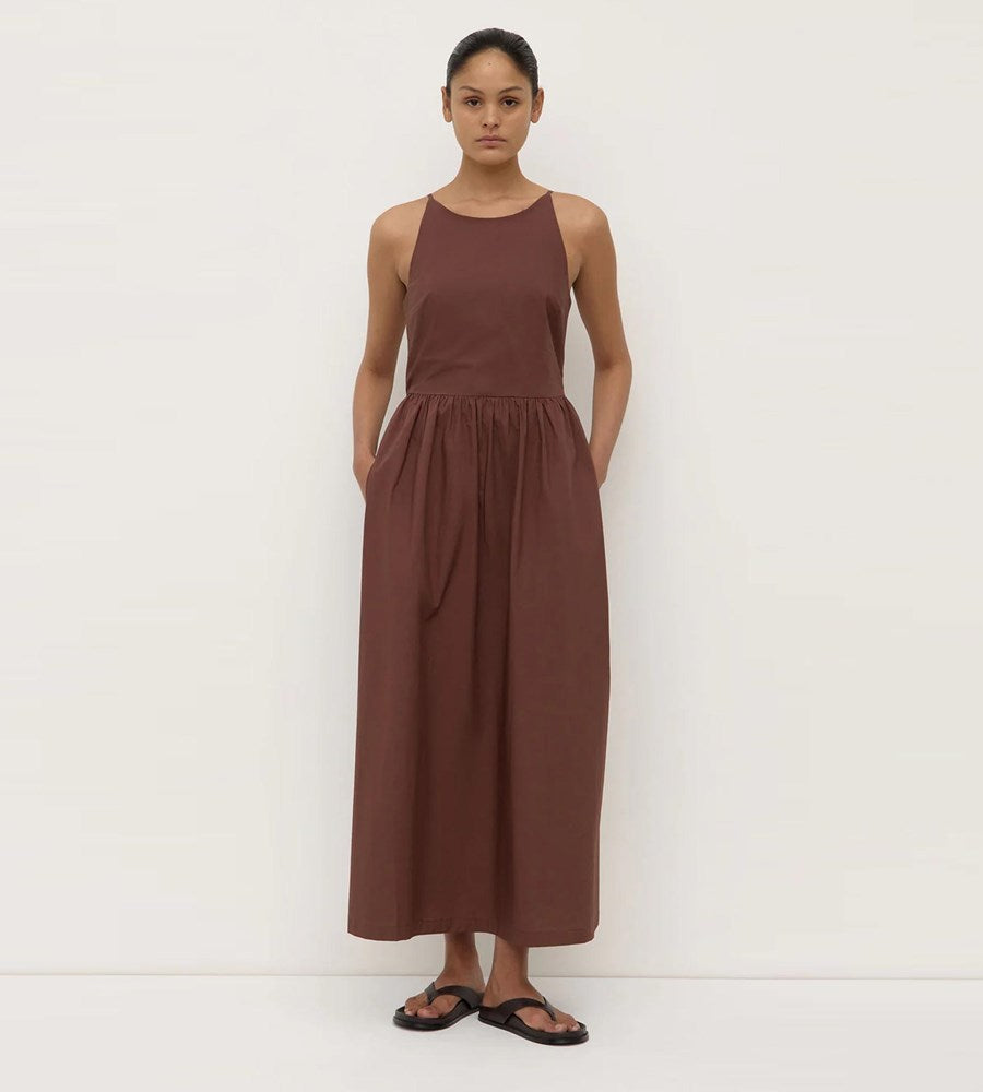 Assembly Label | Posie Midi Dress | Espresso