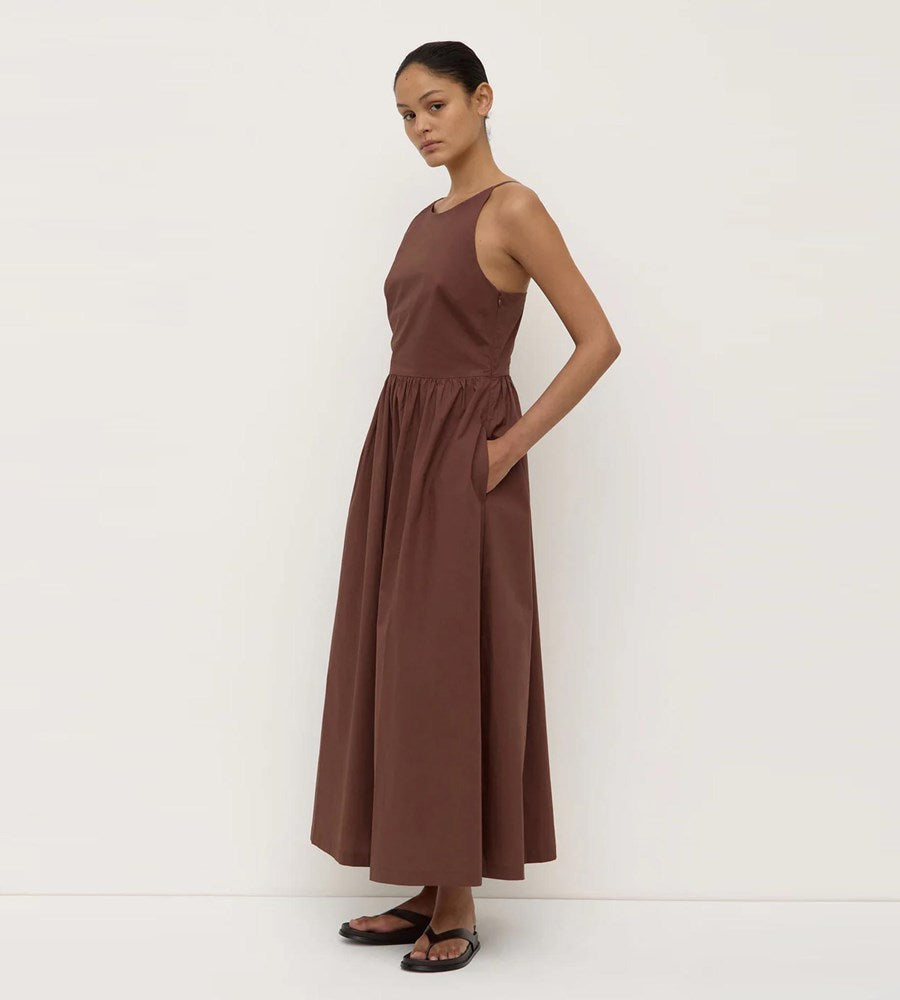 Assembly Label | Posie Midi Dress | Espresso
