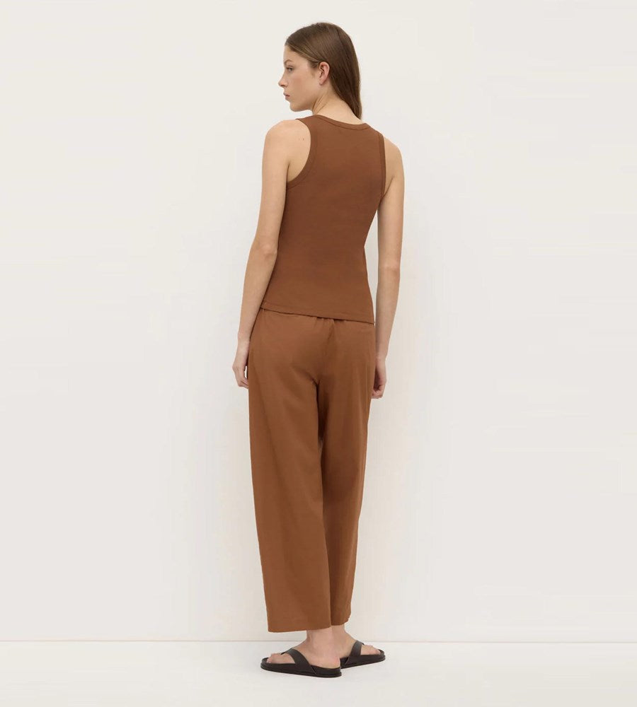 Assembly Label | Robyn Scoop Neck Rib Tank | Earth