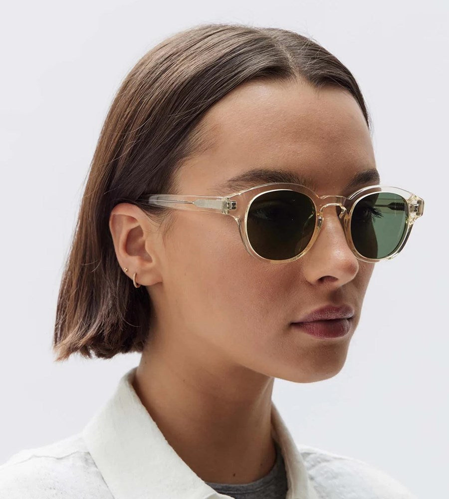 Assembly Label | Round Frame Sunglasses | Pannacotta
