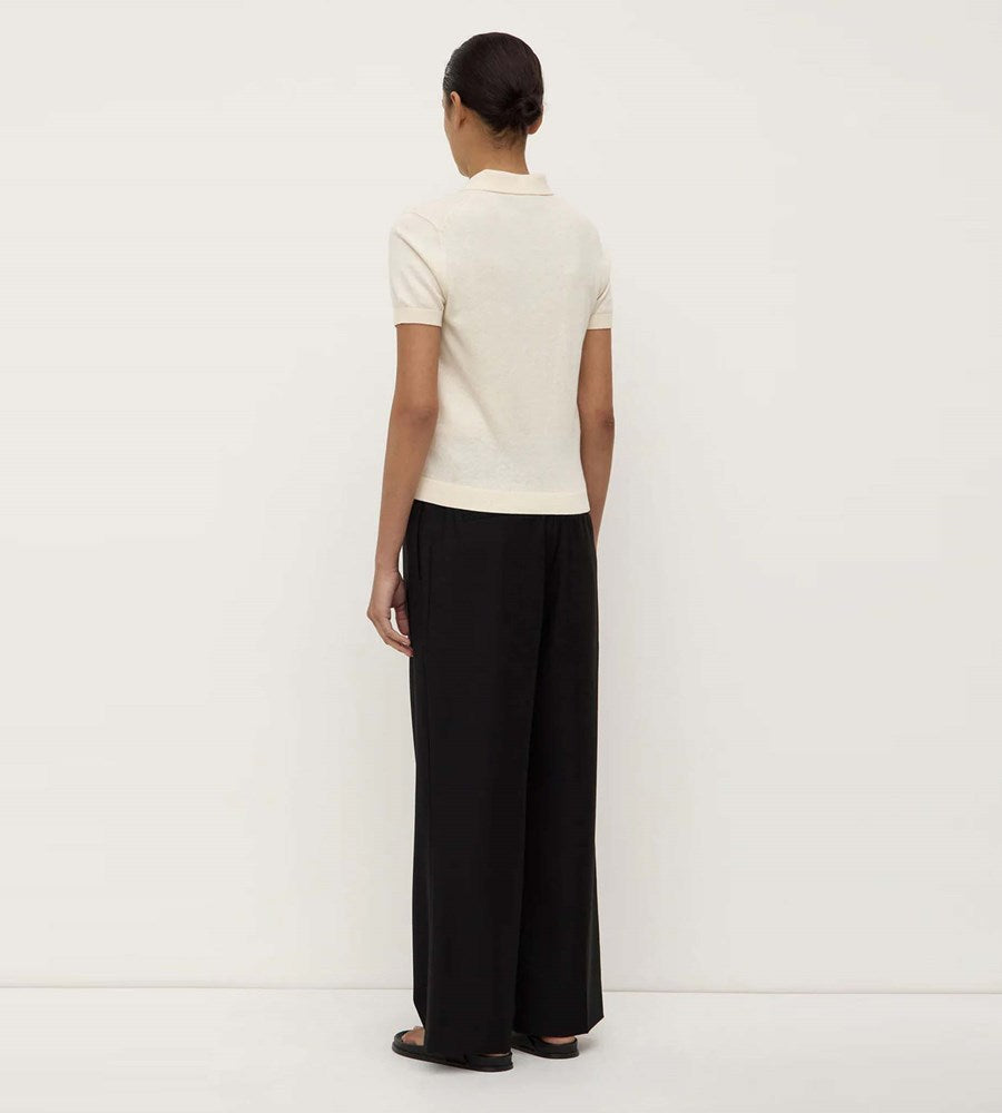 Assembly Label | Sloane Cotton Cashmere Polo | Cream