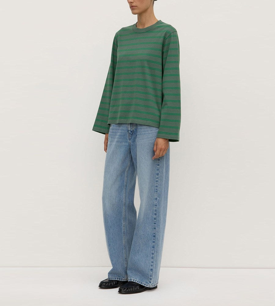 Assembly Lable | Recreation Stripe Long Sleeve Tee | Ivy