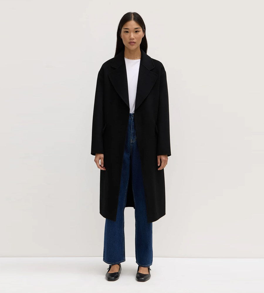 Assembly Lable | Sadie Single Breasted Wool Coat | Black