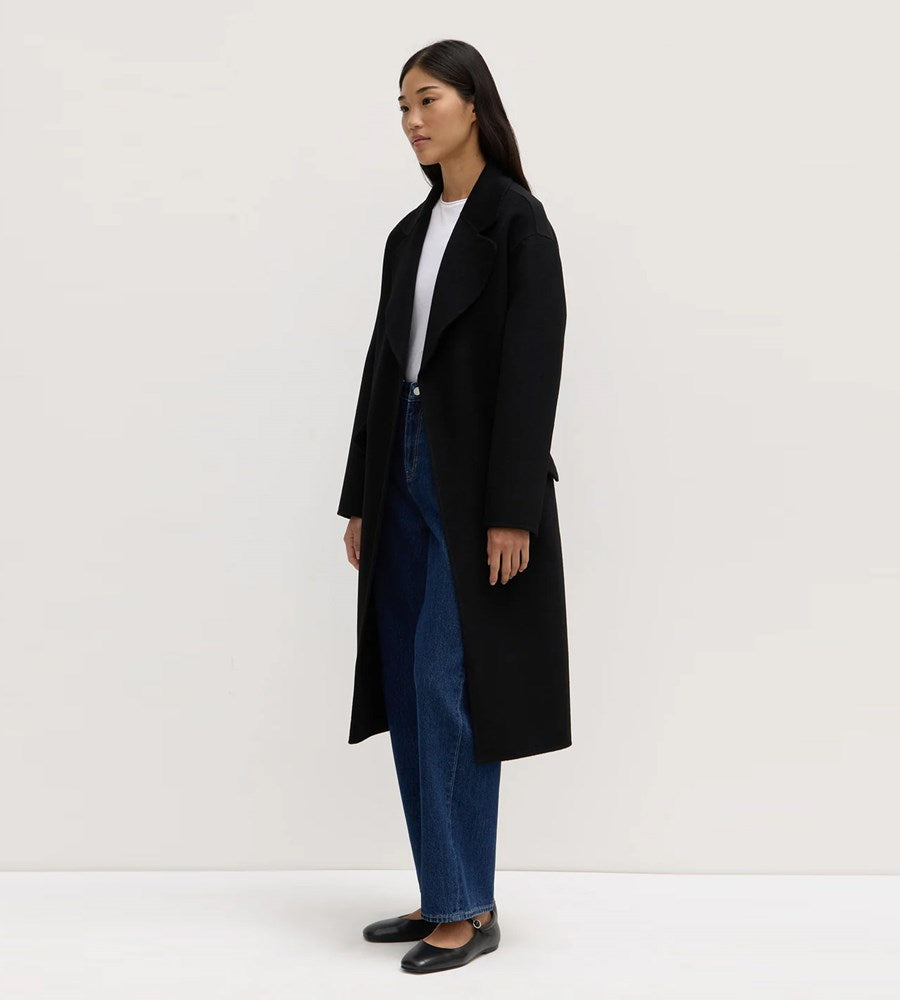 Assembly Lable | Sadie Single Breasted Wool Coat | Black