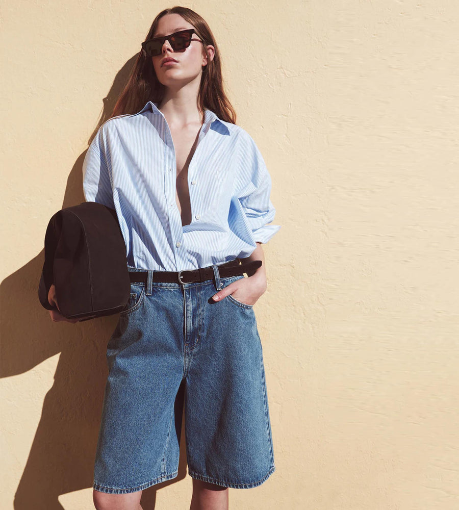 Assembly Label | Bermuda Denim Short | Dark Stone