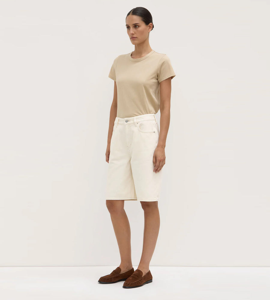 Assembly Label | Bermuda Denim Short | Ecru
