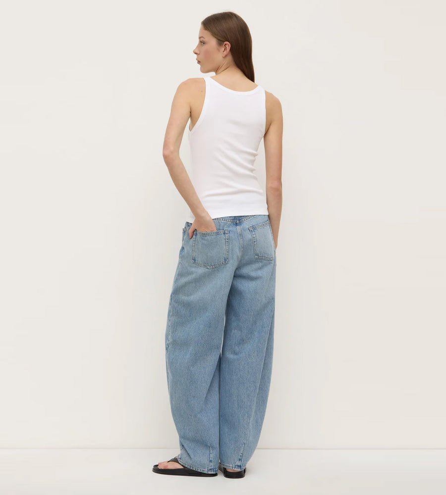 Assembly Label | Charlie Rib Tank | White