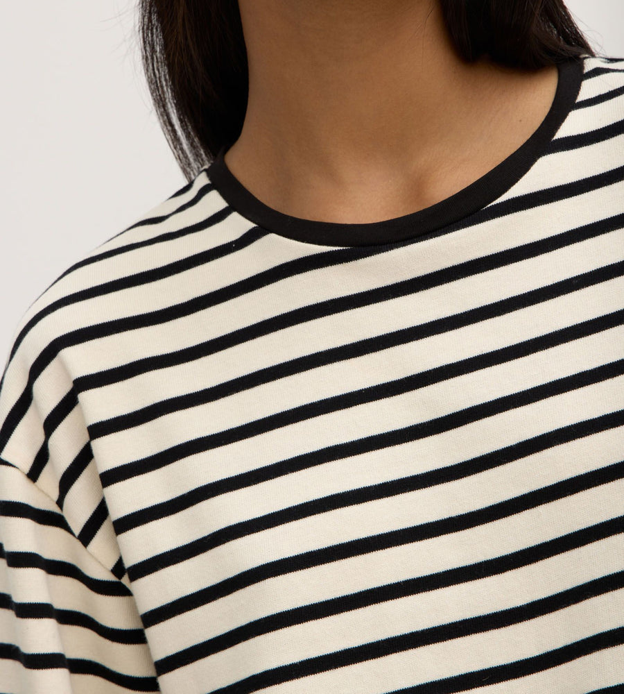 Assembly Label | Devon Jersey Crew | Ink/White
