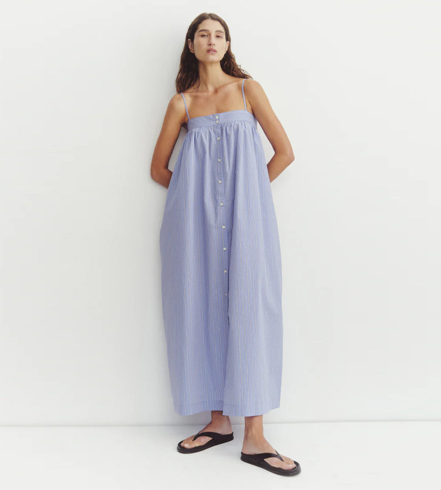 Assembly Label | Erina Stripe Maxi Dress | Blue/White Stripe
