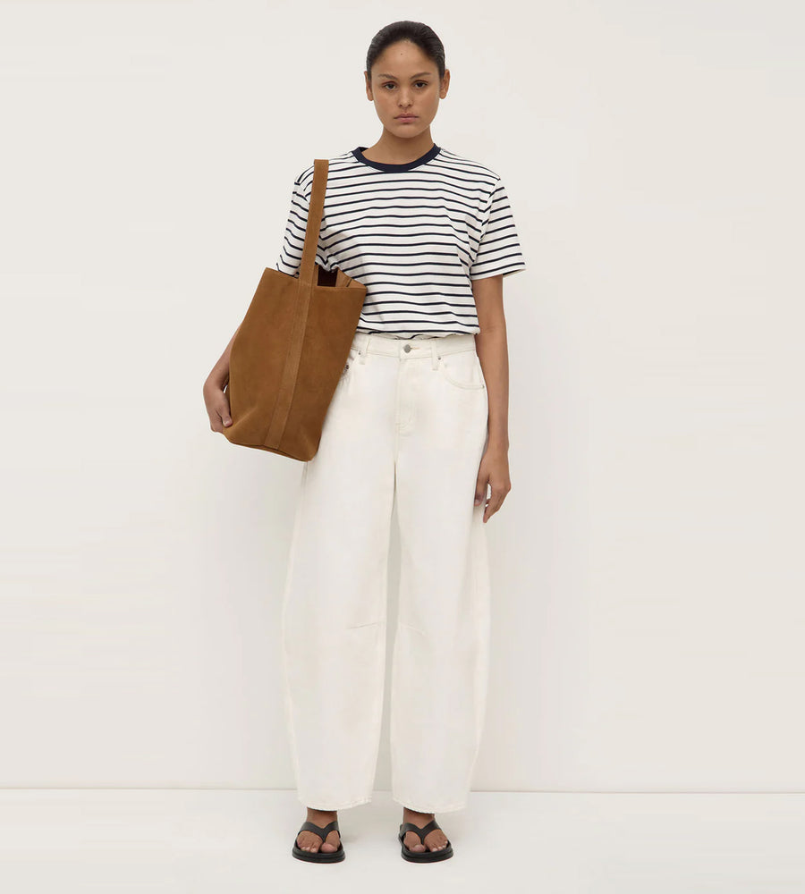 Assembly Label | Leony Stripe Tee | True Navy/ Antique White