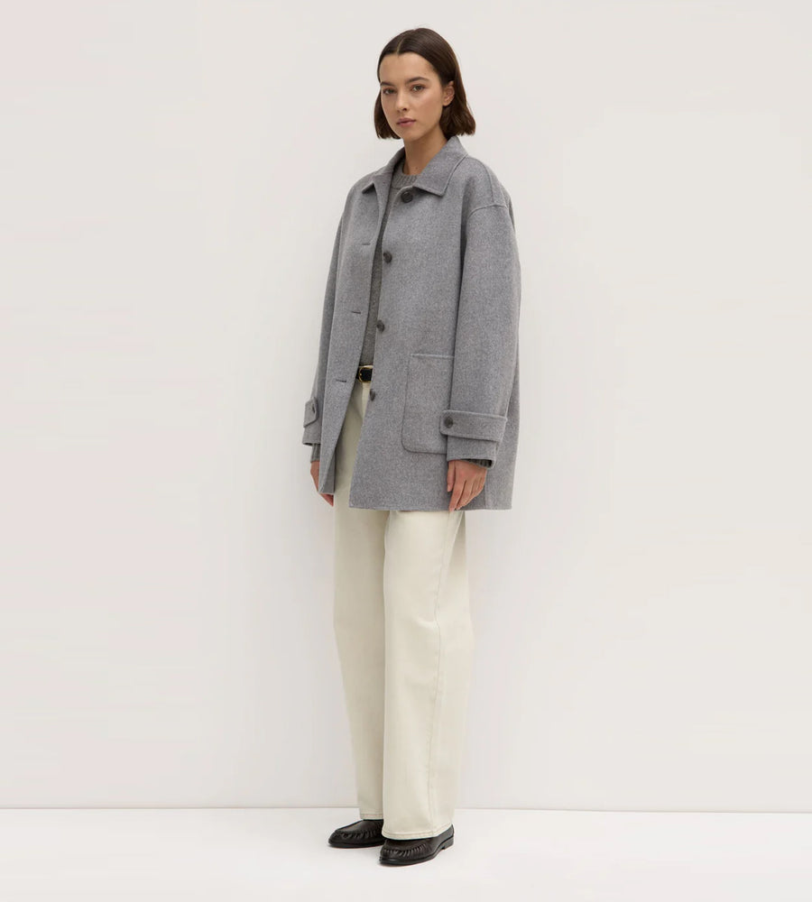 Assembly Label | Pierra Wool Coat | Grey Marle