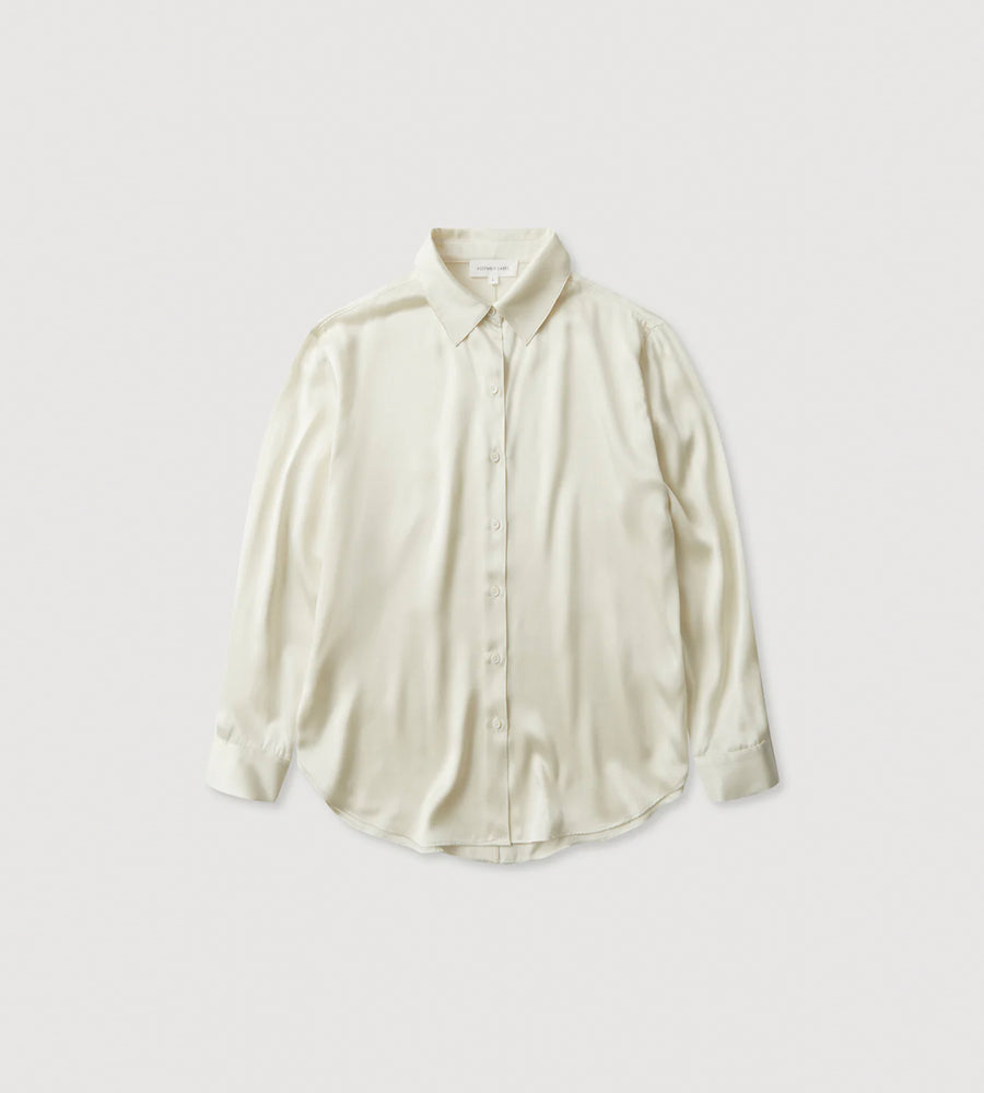 White shirt on a light gray background