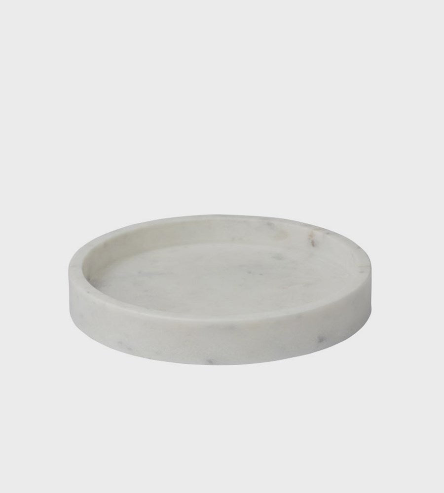 Marble tray on a light gray background