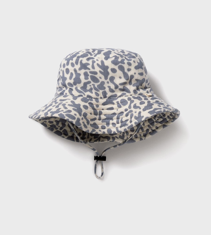 Wilson & Frenchy | Organic Crinkle Sunhat | Blue Coral