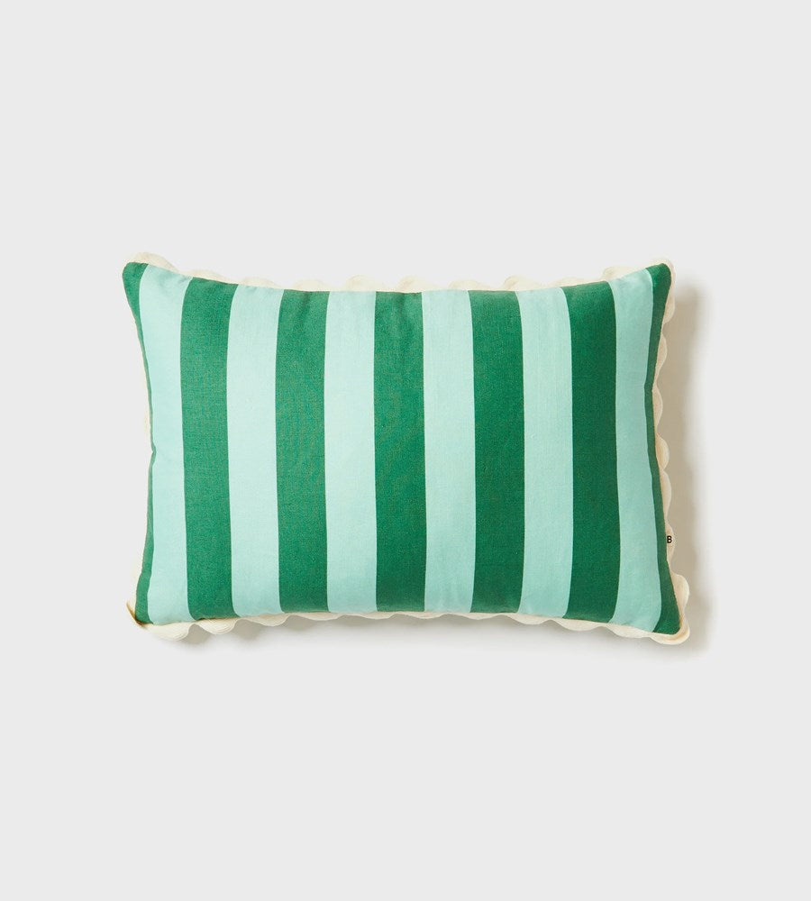 Bonnie and Neil | Bold Stripe Verde Cushion | 60x40cm