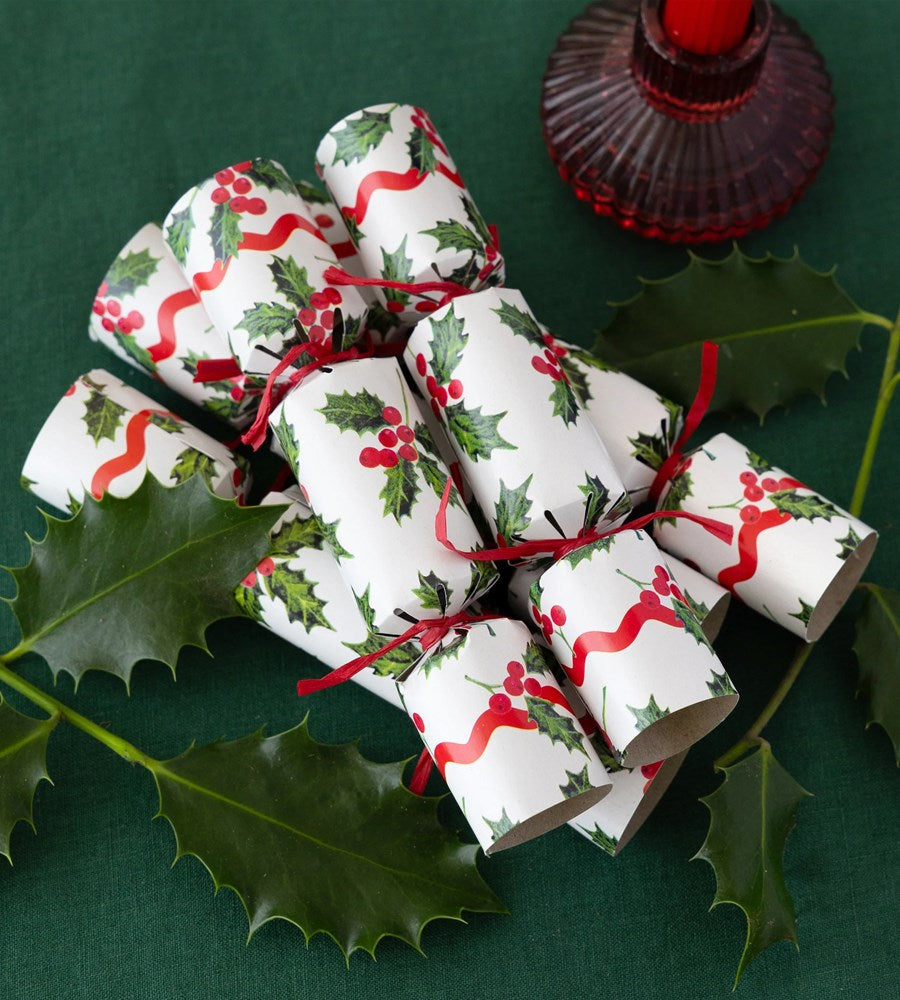 Botanical Holly | Christmas Crackers | Who Am I | 6 Pack