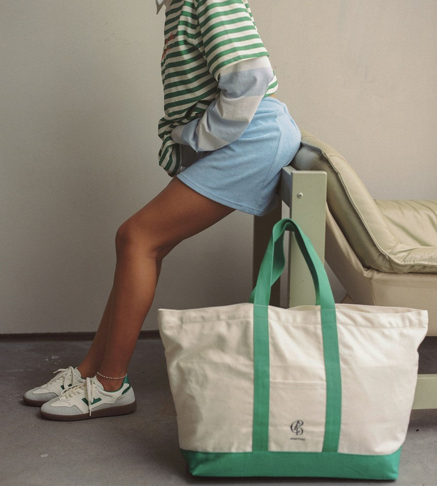 Commonplace I CPD Classico XL Tote I Green / White